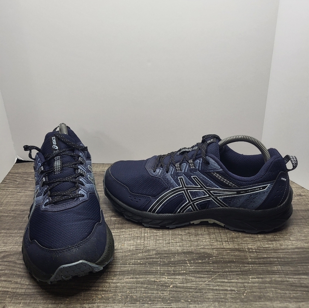 Asics Gel Venture 9 Trail Running Sneaker Shoes Men 9 Extra Wide Blue 1011B488